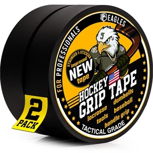 EAGLES Hockey Tape Mehrzwecktuch 60 Fuß/Rolle für Lacrosse schwarz - Bild 1 von 9