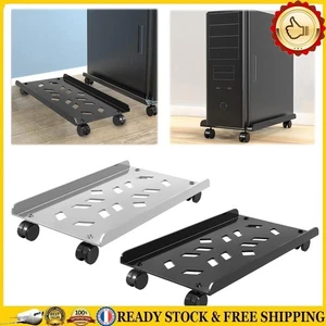 PC Stand Computer Tower Stand with Rolling Caster Wheels Steel Mobile CPU Stand - Afbeelding 1 van 18