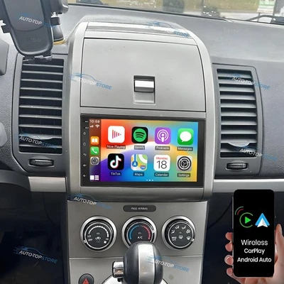 For 2007-2012 Nissan Sentra 7" Wifi Android 15 Carplay Car Stereo Radio GPS Navi - Image 1 of 4