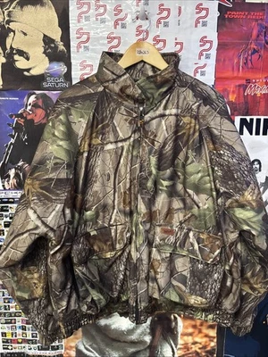 🔥Woolrich Coat Camo Pockets Full Zip Hunting Jacket Size XL 28 x 26.5 - Image 1 of 4