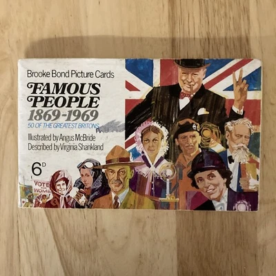 Partially Completed Brooke Bond Picture Cards Album Famous People - Image 1 of 4