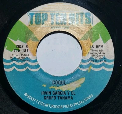 Irving Garcia Grupo Tanama Voz De La Tierra / Coqui TOP TEN HITS 45RPM VG #5415 Foto 1 de 2