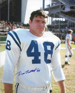Foto autografiada 8x10 de Don Nottingham Baltimore Colts Running Back 1971-73 - Imagen 1 de 1