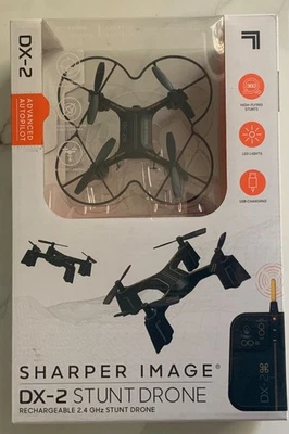 Sharper Image Dx-2 2.4GHz Rechargeable Stunt Drone Gyro Stabilization LED - Image 1 of 4