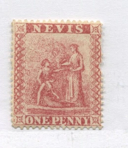 Nevis 1876 1d red mint no gum - Picture 1 of 1