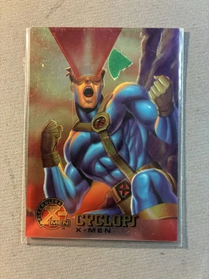 1995 Fleer Ultra X-MEN Cyclops Promo Chromium MINT Trading Cards - Image 1 of 2