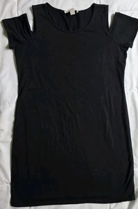 Michael Kors Women's Black Dress Stretch,short Sleeve, Size Large. - Picture 1 of 5