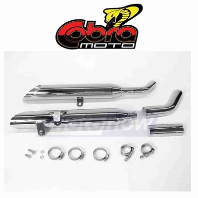 Cobra Boulevard Exhaust System for 2004-2010 Yamaha XVS650AT V Star Silverado - - Image 1 of 4