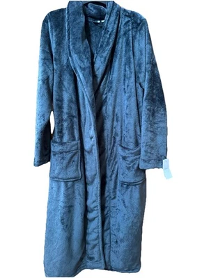 New Nordstorm Robe Plush Gray SZ Large Pockets No Belt NWT - Image 1 of 4