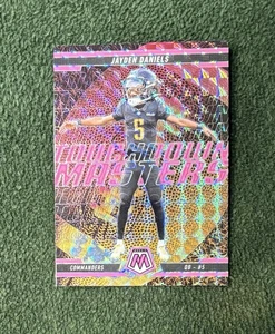 Jayden Daniels Touchdown Masters Fluorescent Pink Mosaic Prizm 2025 Commanders - Picture 1 of 2