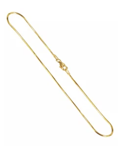 Woman's FAS Gold 925 Sterling Silver Vermeil Charm Snake Chain Bracelet 7.25" - Picture 1 of 16