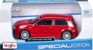Volkswagen VW Golf R32 Rosso Red Maisto 1:24 Nuovo 1/24 - Foto 1 di 5