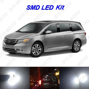 16x Ultra White LED Lights Interior Package kit for 2011-2018 2019 Honda Odyssey - Picture 1 of 6