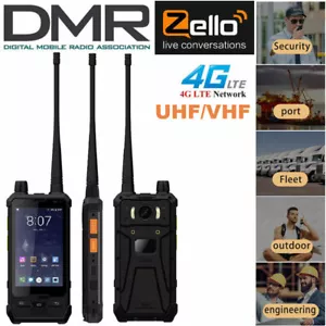 Smartphone DMR UHF 4G Android robusto impermeabile Zello Walkie Talkie POC P2 PLUS - Foto 1 di 12