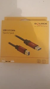 DeLOCK USB 3.0 Cable/USB A Male to USB B Male red 3 m - Picture 1 of 1