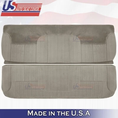 1995 to 2000 Fits GMC Sierra 1500 2500 Rear Bench Bottom & Top Cloth Cover Tan - Image 1 of 4