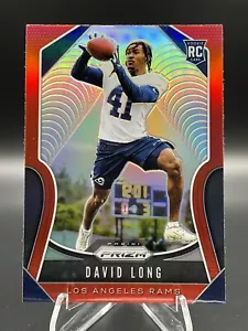 2019 Panini Prizm Rookies Prizm Rosso David #386 Packers RC LA Rams - Foto 1 di 2