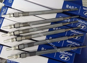 Ignition Glow Plug 6PC Fits Hyundai Veracruz ix55 CRDi 3.0L 2008-3013 367103A000 - Picture 1 of 5