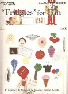 FRIGGIES FOR DIVERTIRSE 14 imanes para crochet ocio artes folleto #891 1990 MW58 - Imagen 1 de 1