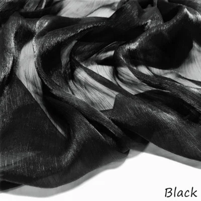 Tela de organza brillante crepé malla tul hágalo usted mismo ropa vestido artesanía decoración del hogar disfraz Foto 1 de 4