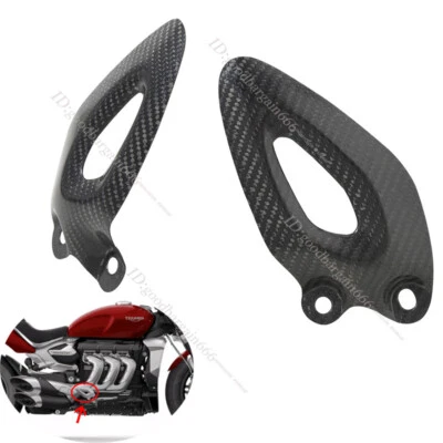 Protector térmico de escape real para Triumph Rocket 3 3R GT 2020-2023 Foto 1 de 4