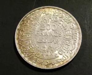 Marokko 1953/1372 200 Francs Silber Stempelglanz Münze - Bild 1 von 5