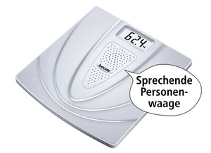 Sprechende Personenwaage PS 200, 180 kg, Sprachausgabe, LCD Display - Bild 1 von 3