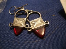 Grandmas Estate Beautiful Israel Sterling Silver Earrings