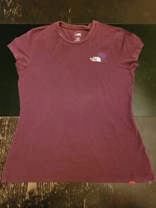 The North Face Women's Burgundy Classic Fit Pullover T-Shirt Size Large ShipFree - Picture 1 of 9