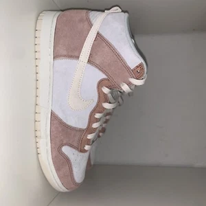 Nike Dunk HI High Retro PRM Fossil Rose Aura Phantom White DH7576-400 Men's 8.5 - Picture 1 of 11
