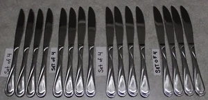 Hampton Silversmiths Edelstahl SWIRL Tafelmesser 4er Set / bis 16 kaufen - Bild 1 von 7
