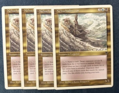 MTG 4X CHRONICLES NEBUCHADNEZZAR NM MAGIC THE GATHERING RARE ENGLISH CREATURE - Image 1 of 4