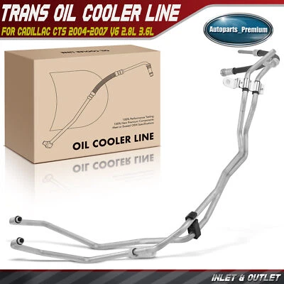 Transmisión automática nueva. Conjunto de manguera de enfriador de aceite para Cadillac CTS 2004-2007 V6 2,8 L 3,6 L Foto 1 de 4