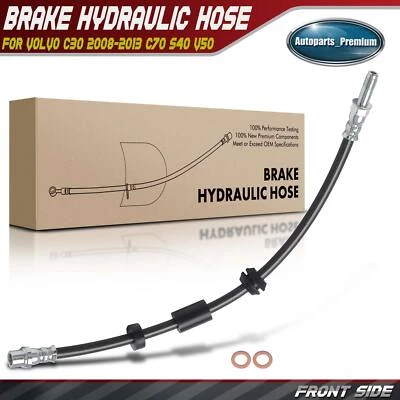 Mangueira hidráulica de freio dianteira esquerda ou direita 1 peça para Volvo C30 2008-2013 C70 S40 V50 - Imagem 1 de 4