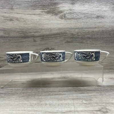 Juego de 3 tazas Royal Currier Ives DE COLECCIÓN (AÑOS 60) Foto 1 de 4