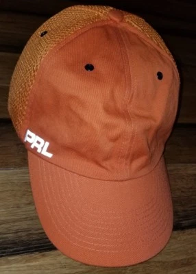 Gorra de béisbol Polo Ralph Lauren ~ Guía naranja para correr ~ Inserciones de malla ajuste flexible Foto 1 de 4