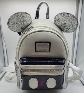 Mickey Mouse The Main Attraction SPACE MOUNTAIN Loungefly Mini Backpack - Picture 1 of 9