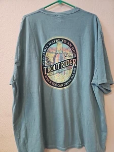 Comfort Colors - Trout Rider , Montana. NWT MEN'S 3XL SIZE GREEN - Picture 1 of 4