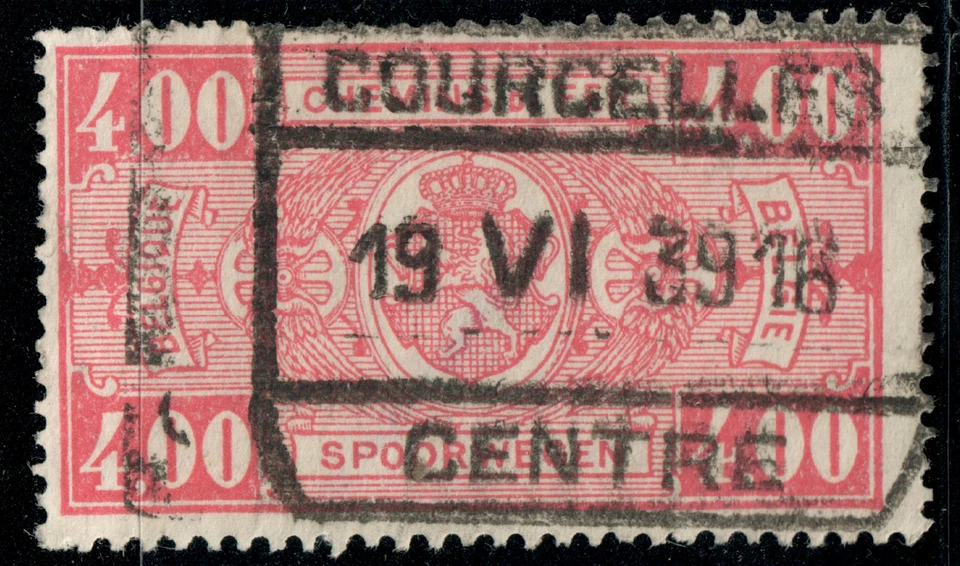 Belgium - 1923 - Railway Parcel Post-New Drawings #8 - 4.00Fr - #2011 - Image 1 of 1