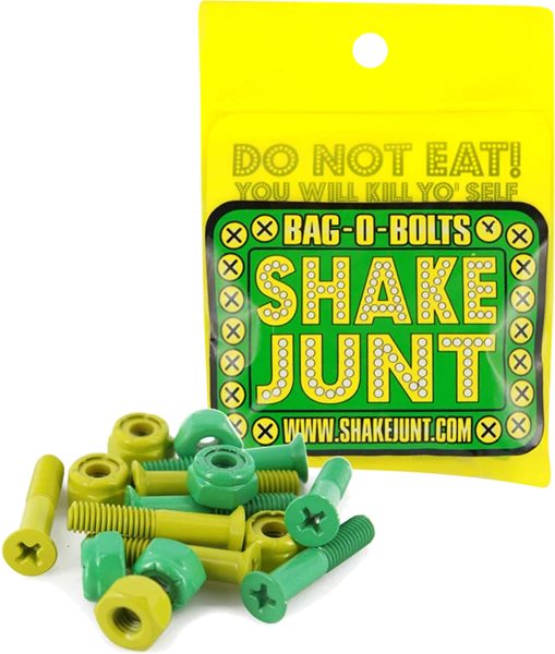 Juego de 1 pernos Shake Junt Bag-O-Bolts All Grn & Yel 7/8" Phillips Foto 1 de 1