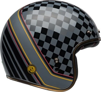 Bell Custom 500 Open Face Motorcycle Helmet RSD Wreakers Gloss Black/Gold XL - Image 1 of 4