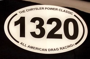 NEW 1320 Quarter-Mile Drag Racing Marathon Window Decal NHRA AHRA 13.1 PAIR - Picture 1 of 3