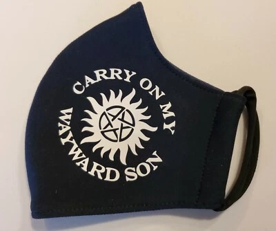 Supernatural Theme Face Mask Includes FREE Decal - Image 1 of 4