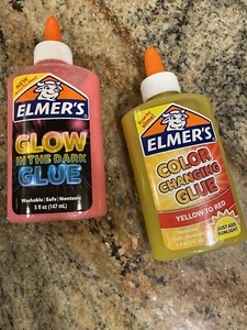 Elmer's Glow-in-the-Dark & Color changing Liquid Glue, Washable Pink,5 Ounces - Picture 1 of 2
