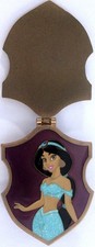 Jasmine - Princess Crest Hinged Lockett Pin - Wdi - Disney Pin - Le 250