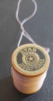 ESTRELLA, CARRETE DE ALGODÓN DE COSTURA MERCERIZADO. TALLA 50, 35 YARDAS. VINTAGE Foto 1 de 4