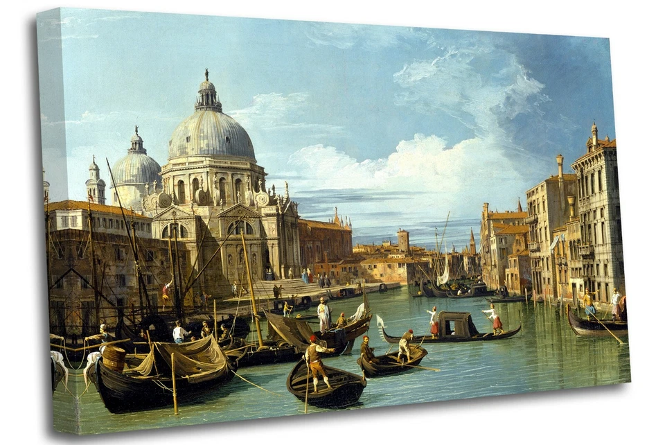 the grand canal venice, canaletto Canvas Wall Art Picture Print - Image 1 of 4