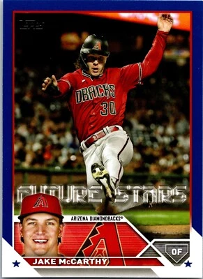 2023 TOPPS SERIES 2 #422 JAKE MCCARTHY FUTURE STARS Royale Blue Parallel - Image 1 of 2