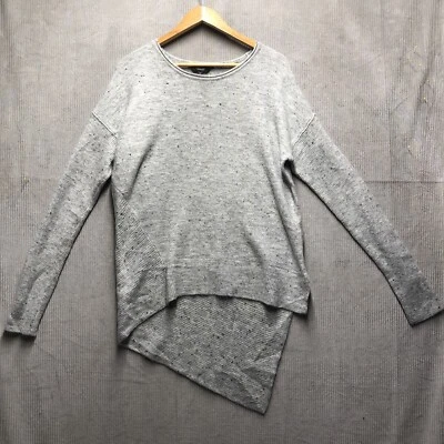 Suéter Tejido Simply VeraWang Talla M Gris Alto Bajo Diagonal Espalda Foto 1 de 4