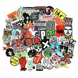 Adesivo rock band USA 100 pz adesivo musica rock and roll vinile impermeabile - Foto 1 di 2